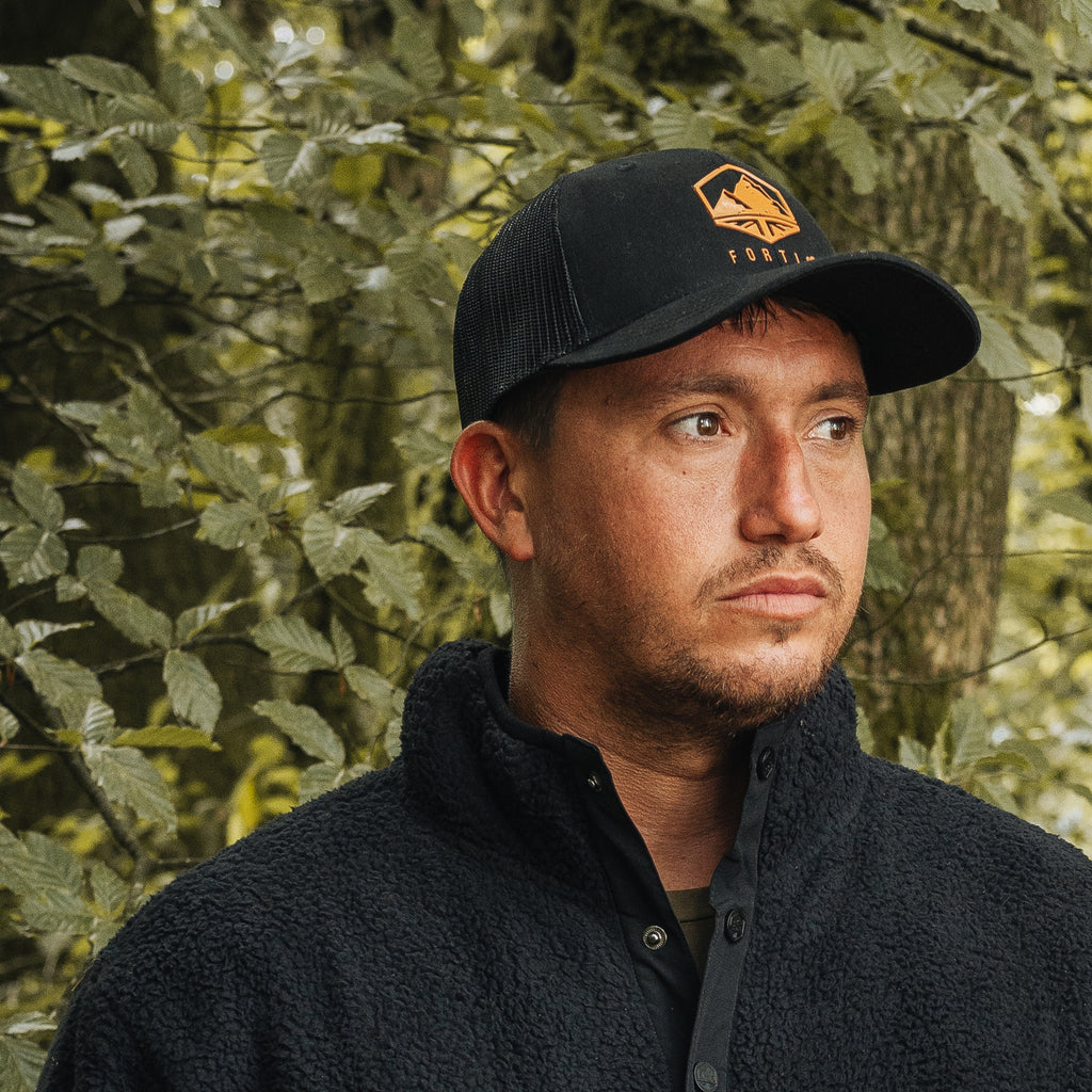 Orange Apex Trucker Cap