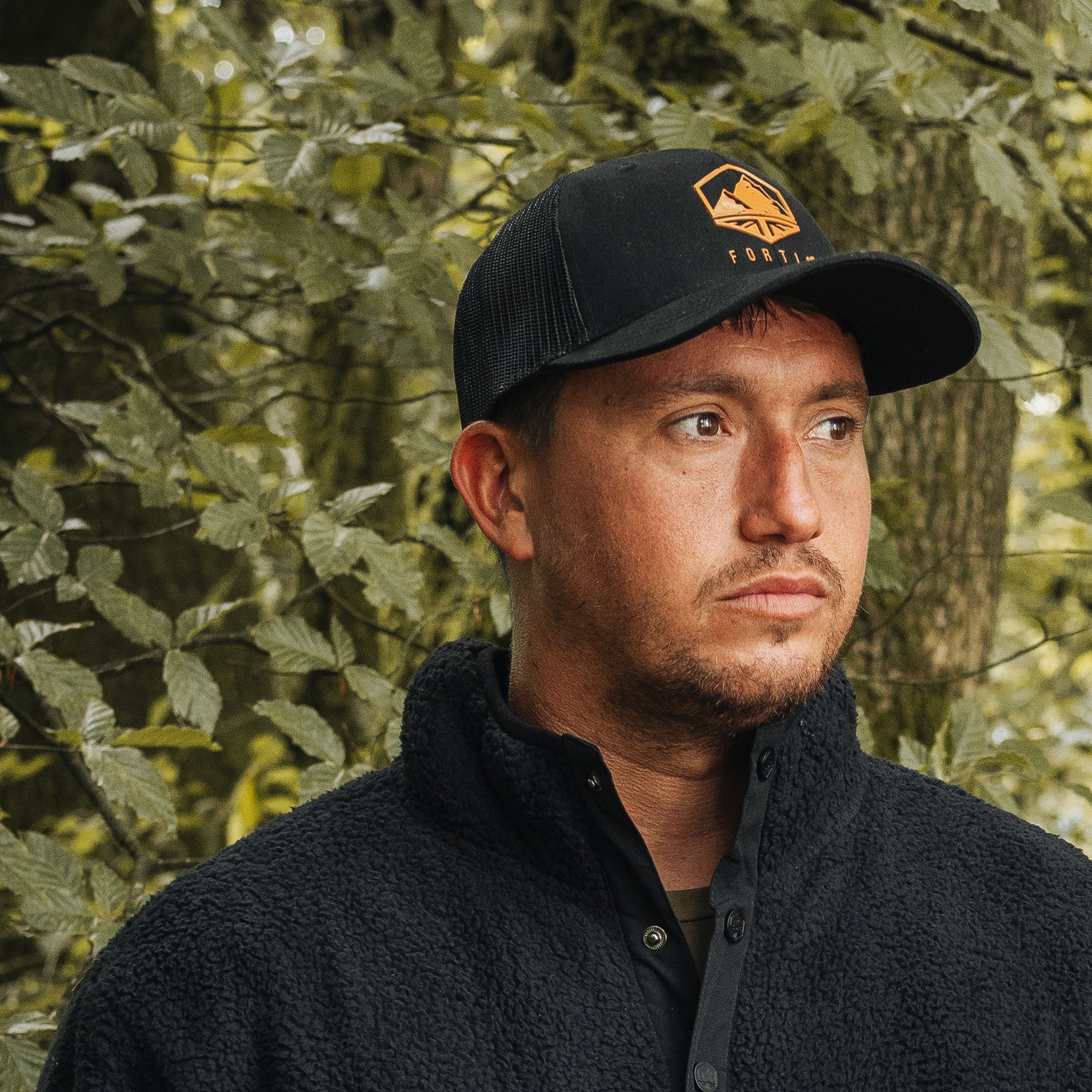 Orange Apex Trucker Cap