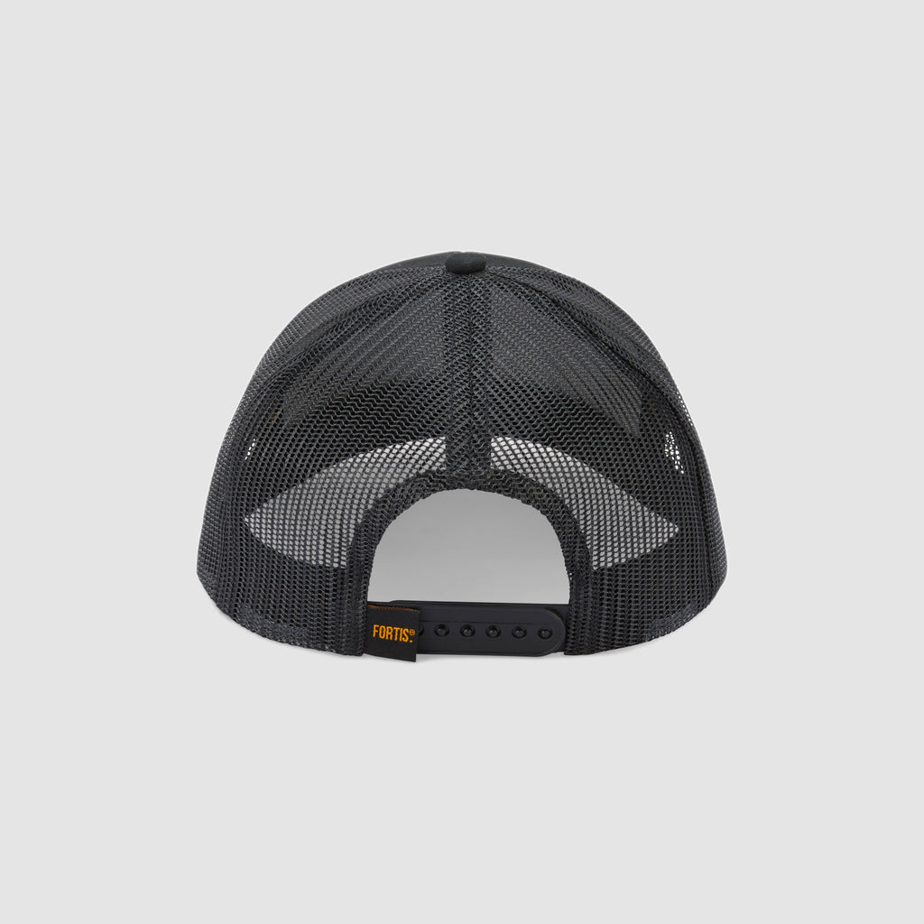 Black Apex Trucker Cap