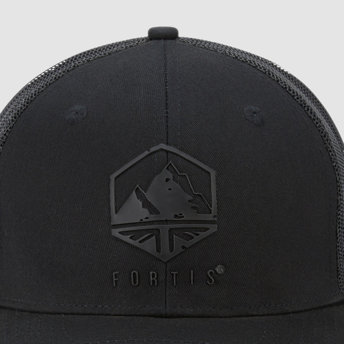 Black Apex Trucker Cap