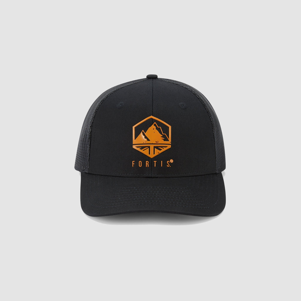Orange Apex Trucker Cap