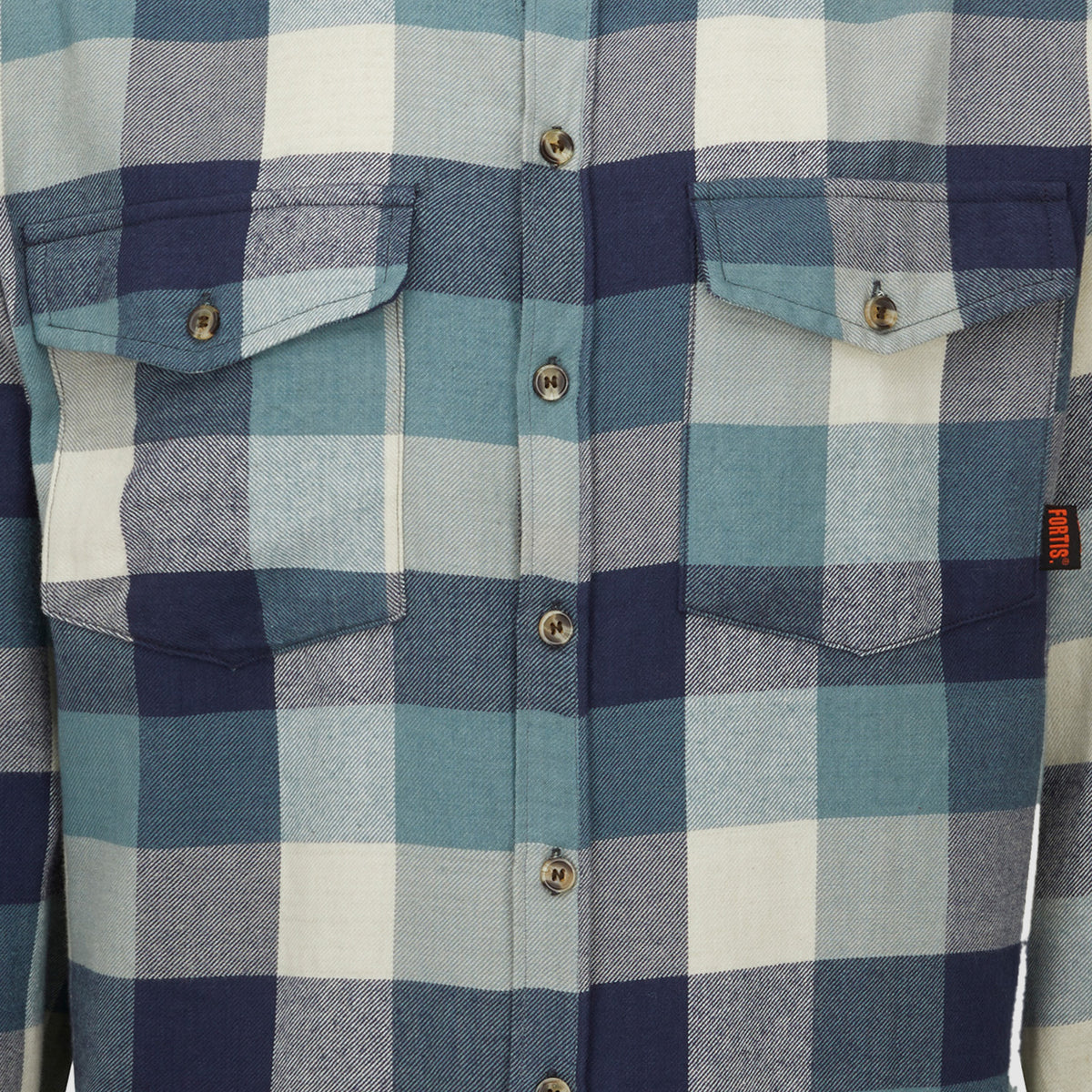 Ligna Checked Flannel Shirt Blue