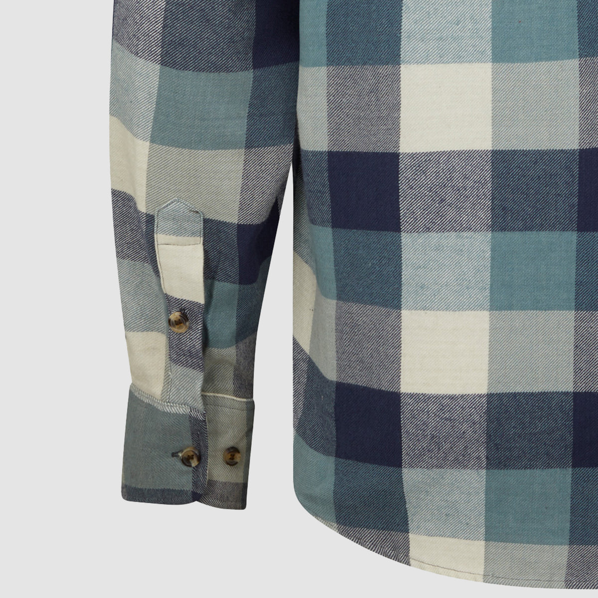 Ligna Checked Flannel Shirt Blue
