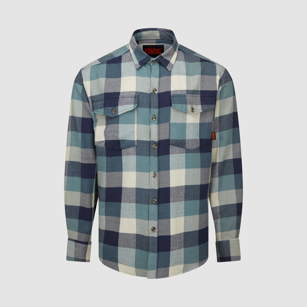 Ligna Checked Flannel Shirt Blue
