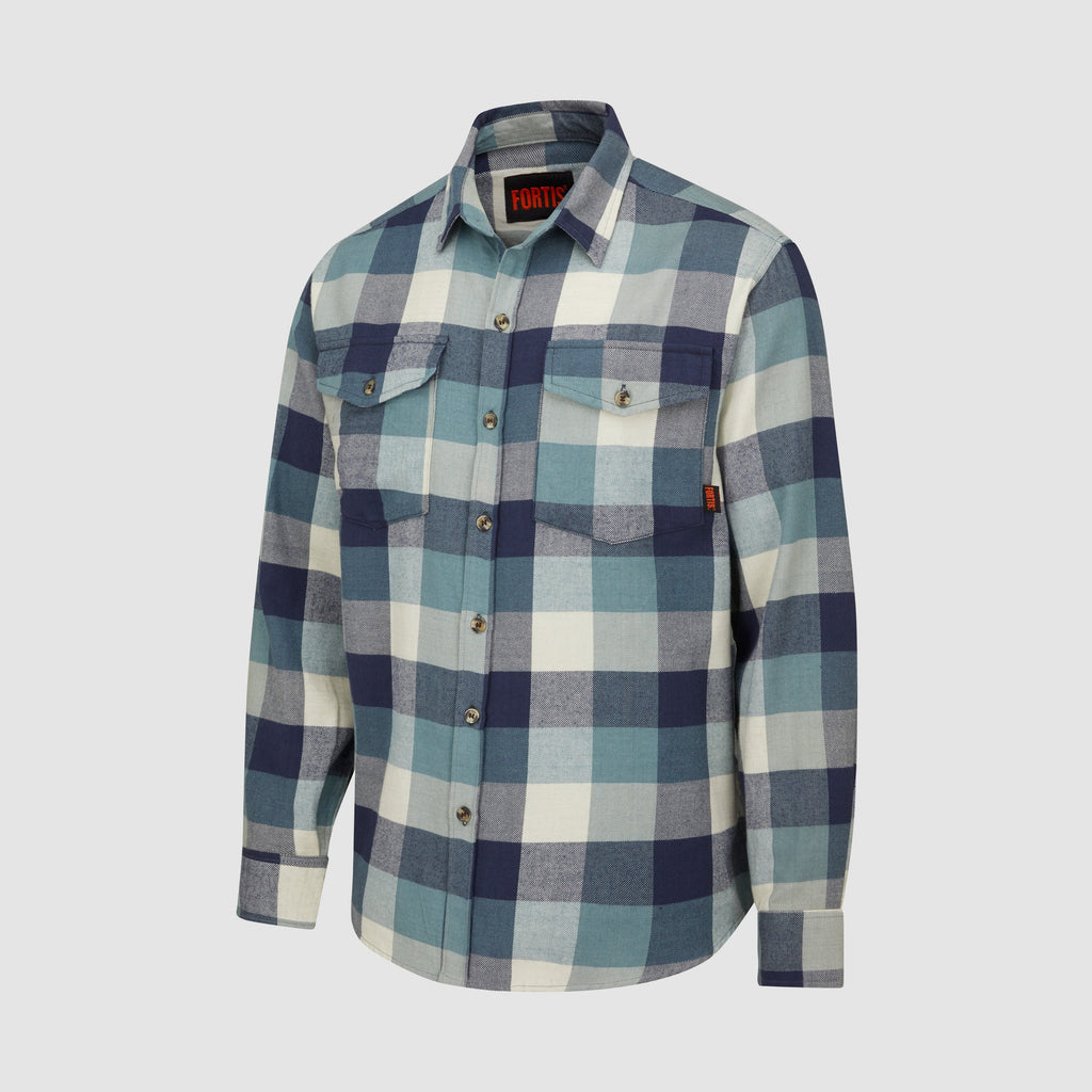 Ligna Checked Flannel Shirt Blue