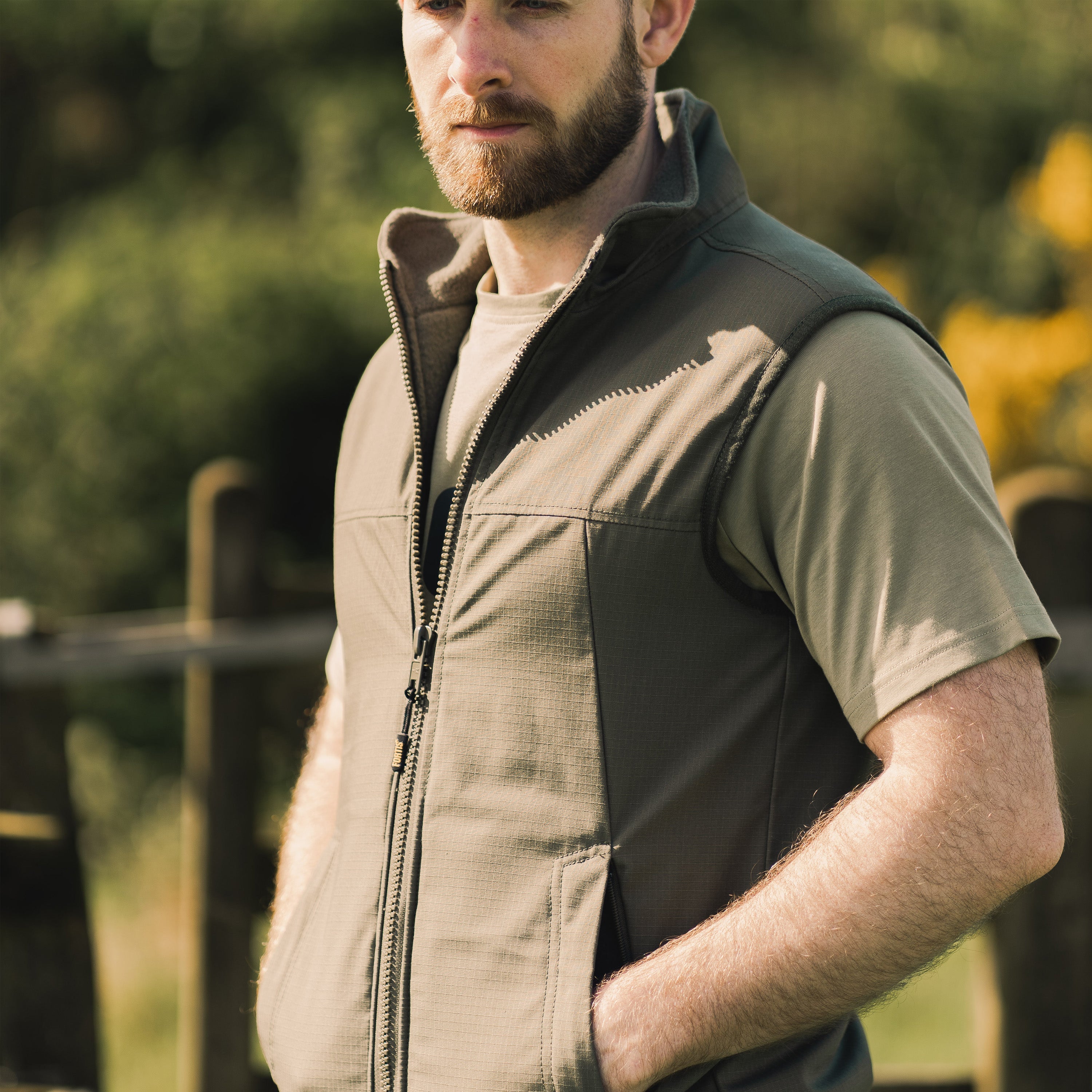 Mens Explorer Gilet Coyote