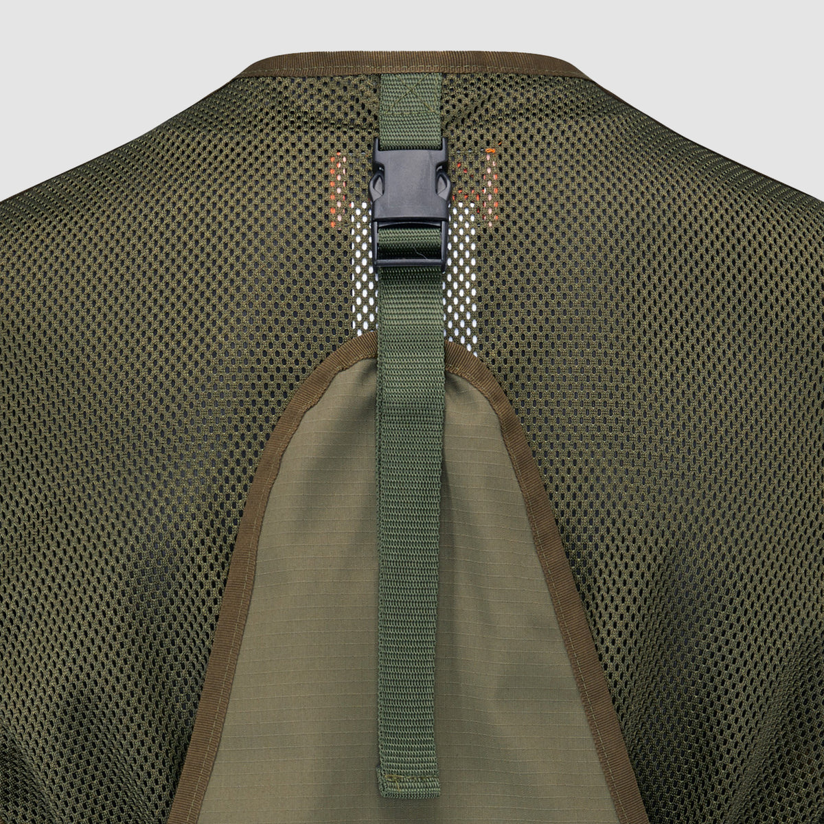 Field Vest Cinched Olive Green