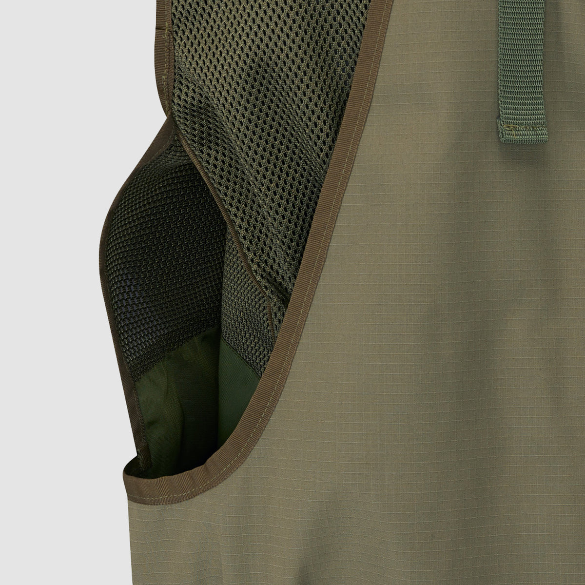 Field Vest Cinched Olive Green