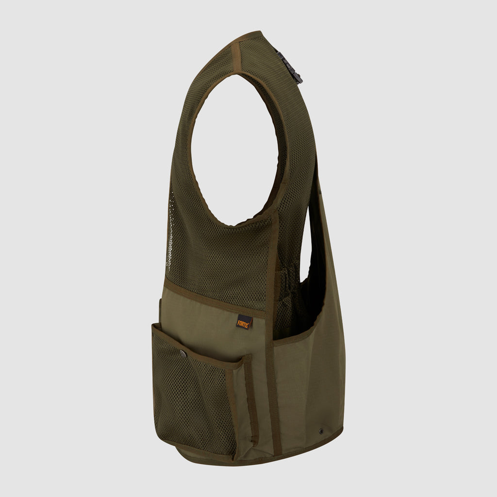 Field Vest Cinched Olive Green