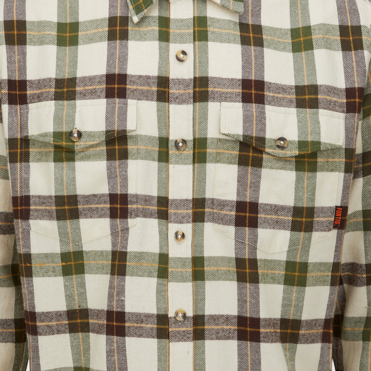 Ligna Checked Flannel Shirt Green