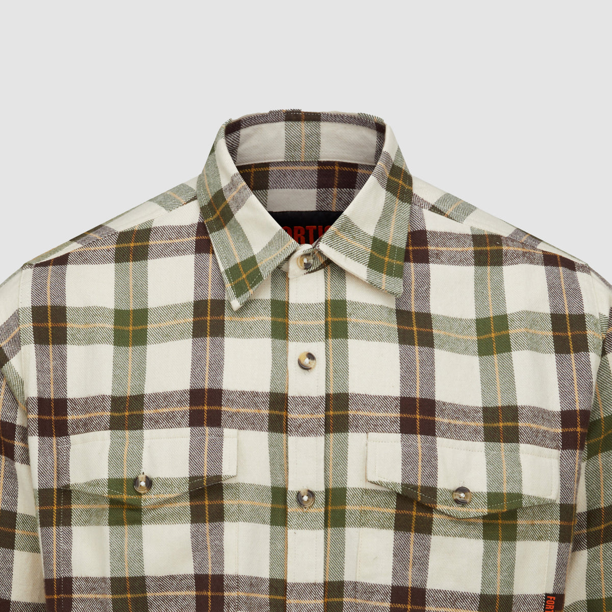 Ligna Checked Flannel Shirt Green