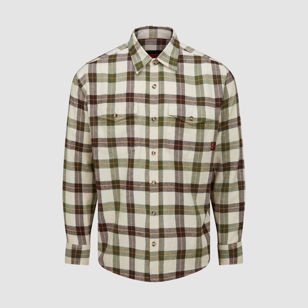 Ligna Checked Flannel Shirt Green