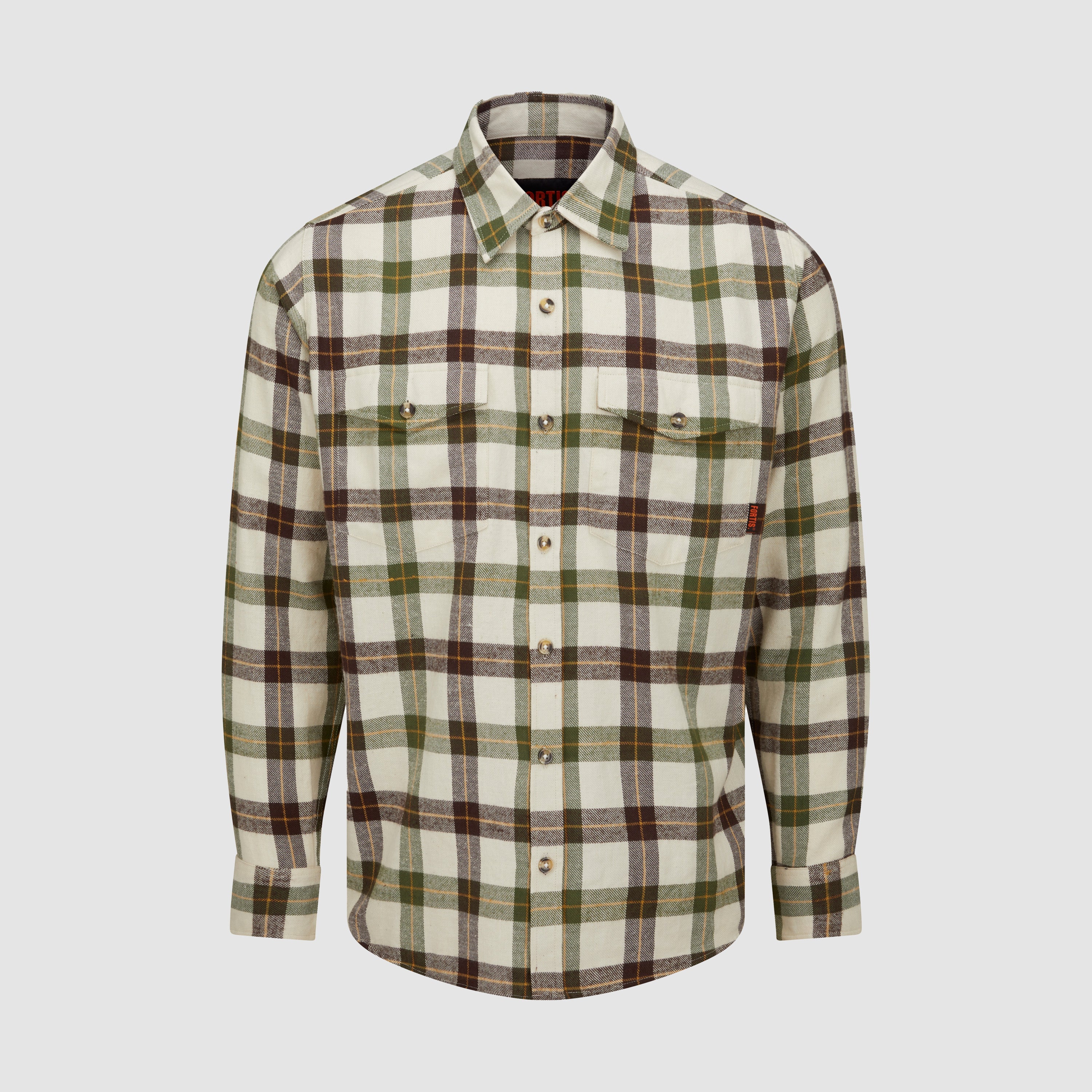 Ligna Checked Flannel Shirt Green