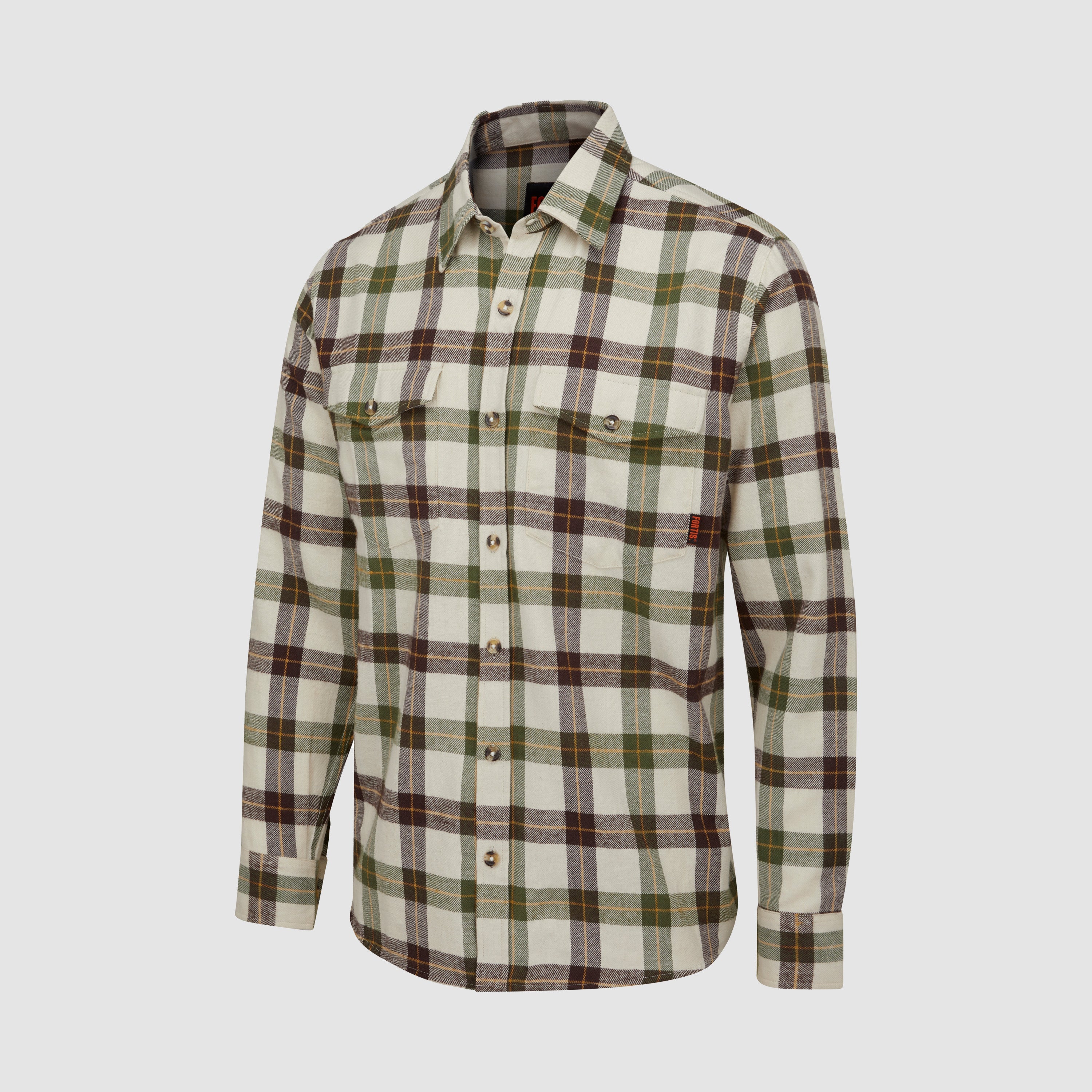 Ligna Checked Flannel Shirt Green