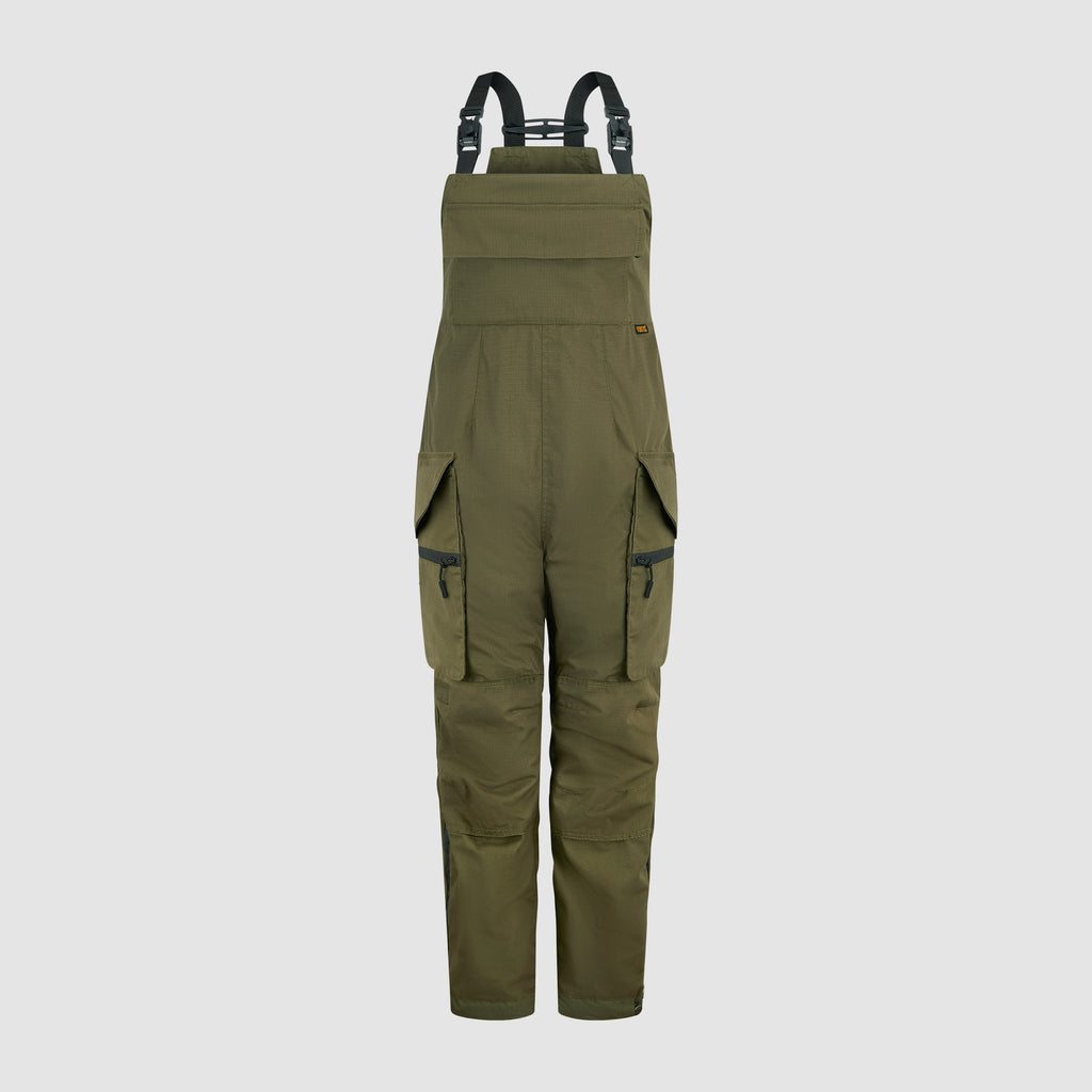 Womens Bib and Brace Olive Green