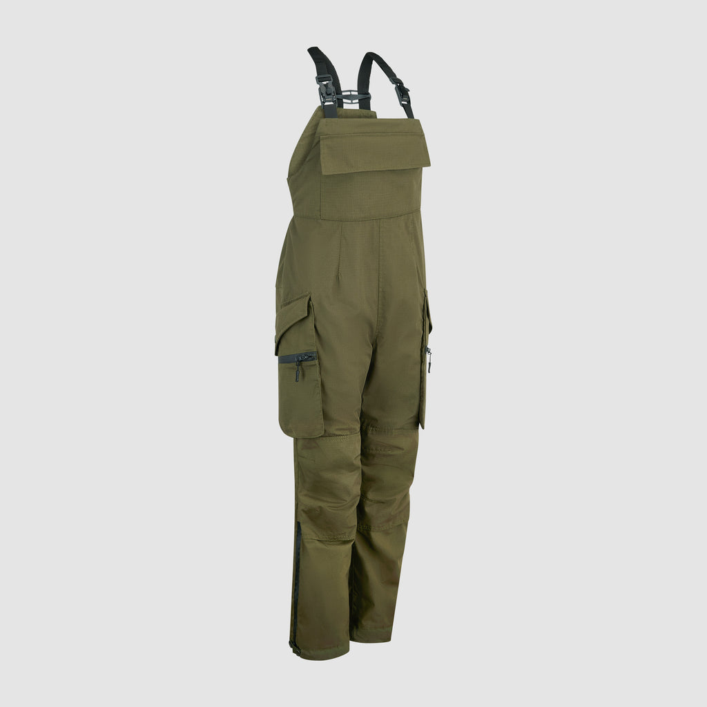 Womens Bib and Brace Olive Green
