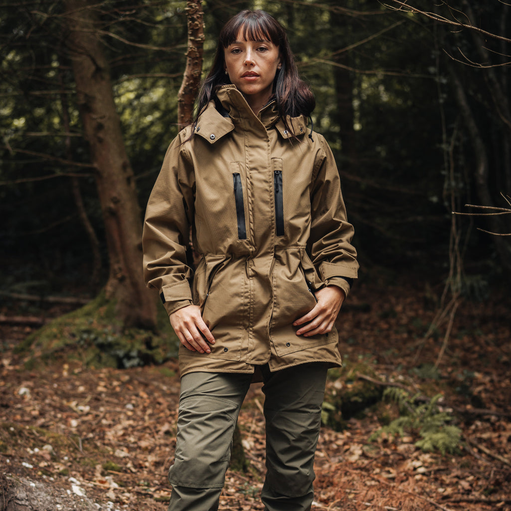 Womens Drawcord Field Jacket Black