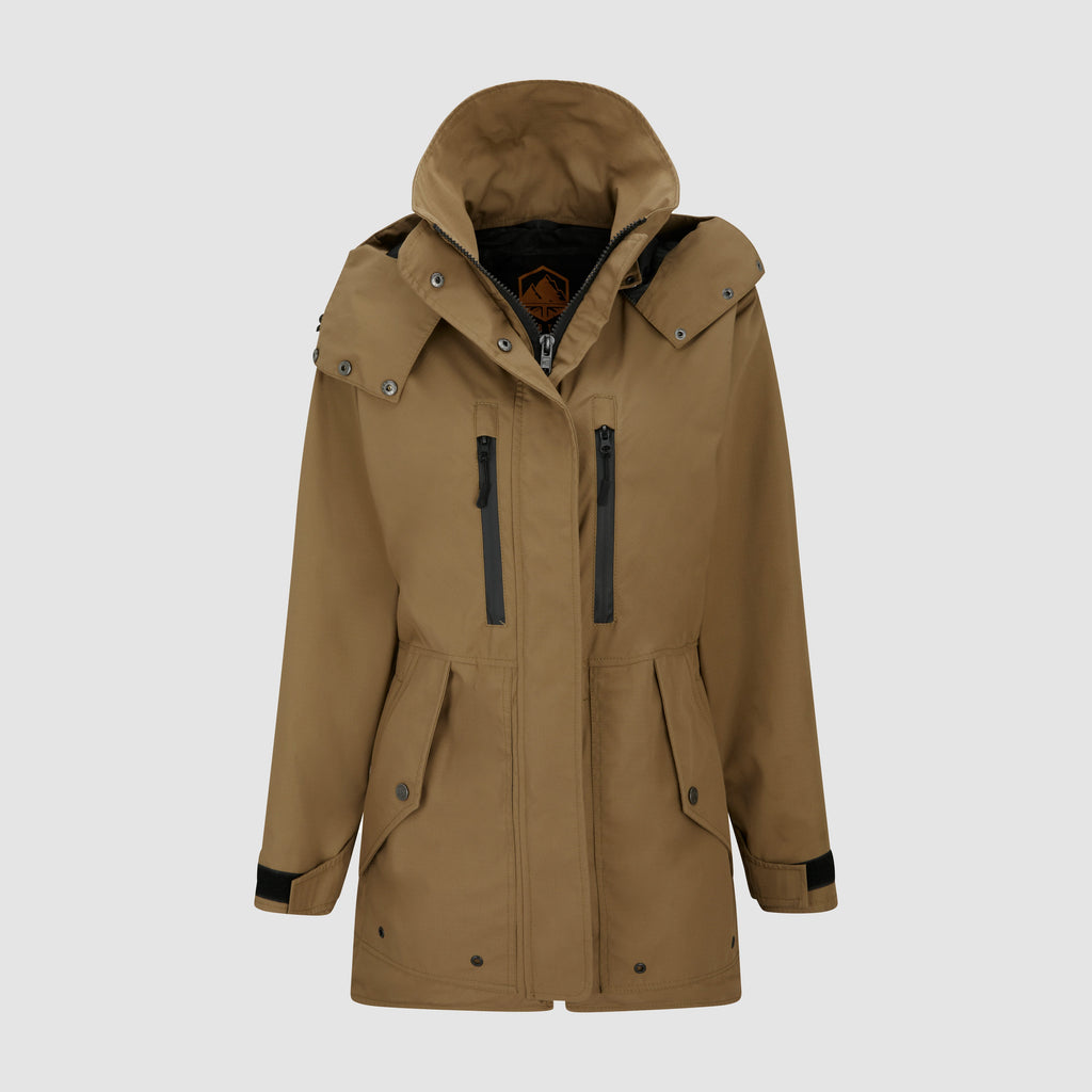 Womens Drawcord Field Jacket Coyote