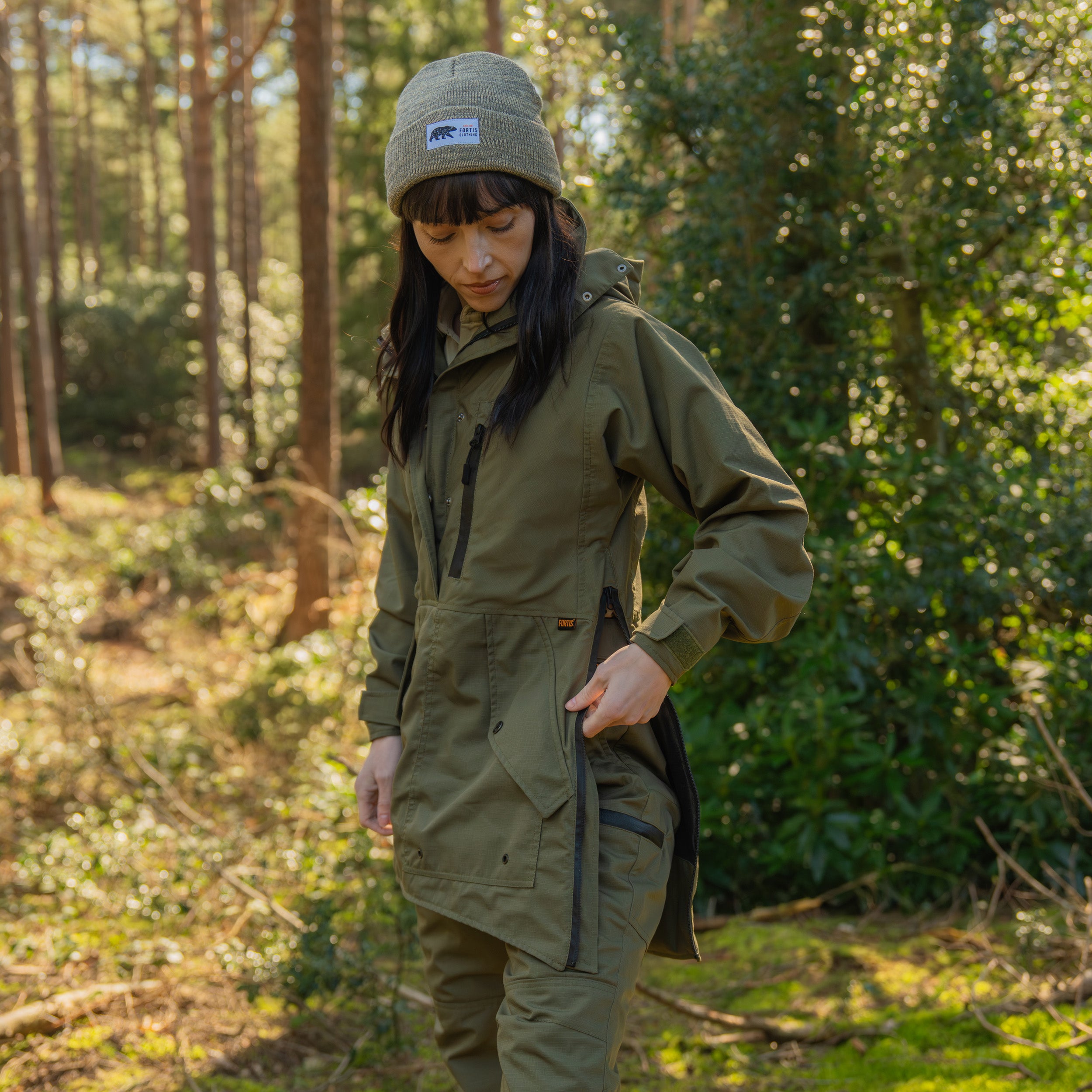 Womens Classic Field Smock Black