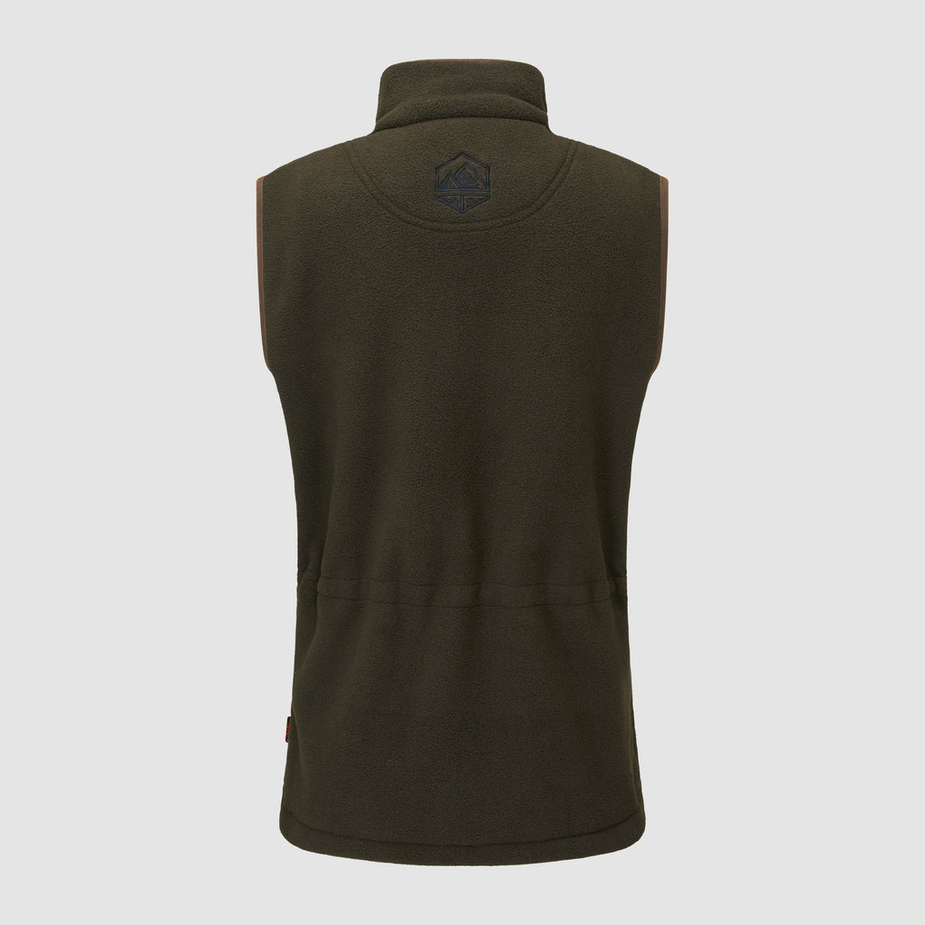 Womens Green Vellus Fleece Gilet