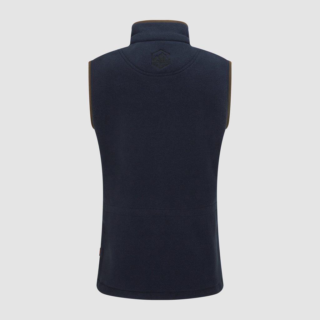 Womens Navy Vellus Fleece Gilet