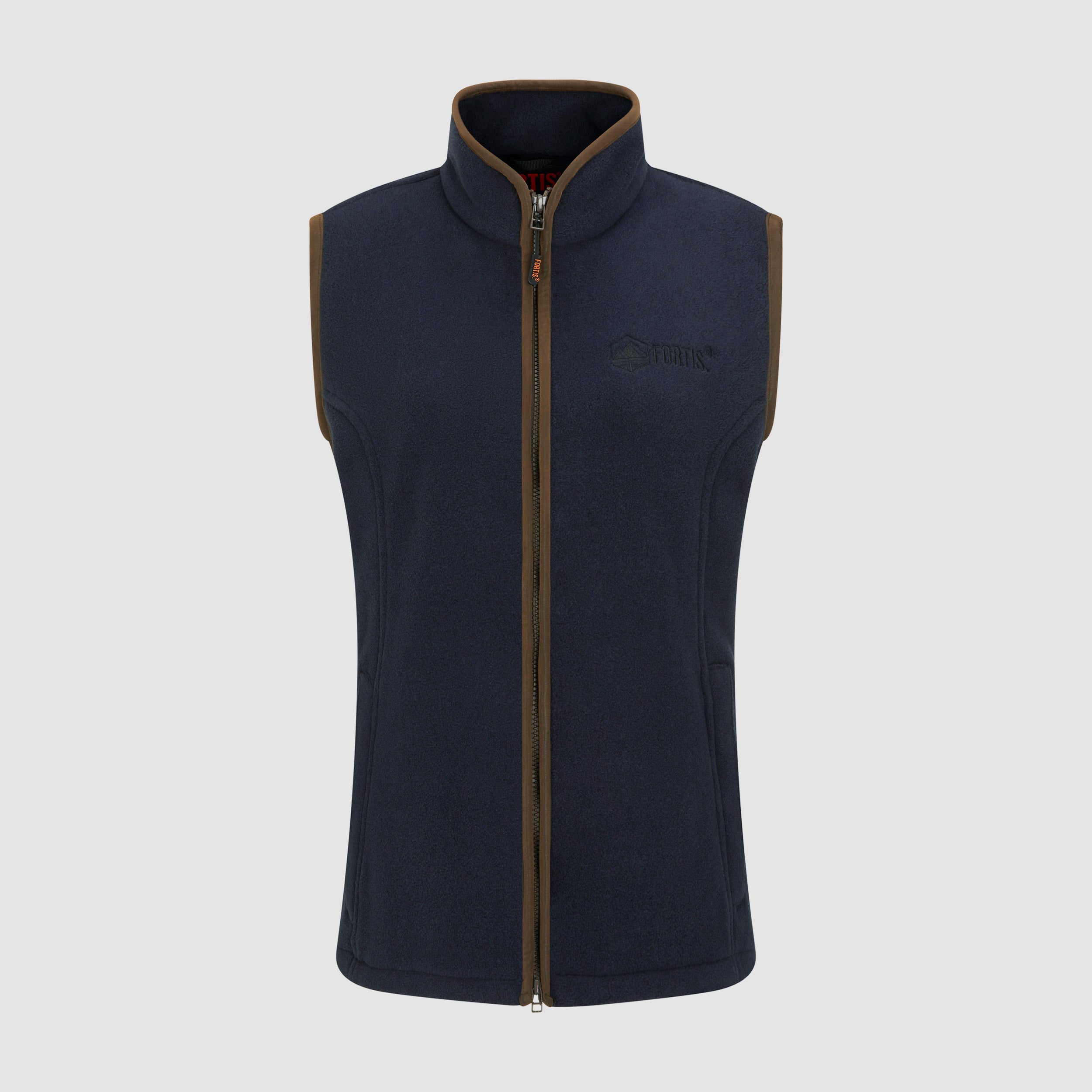 Womens Navy Vellus Fleece Gilet