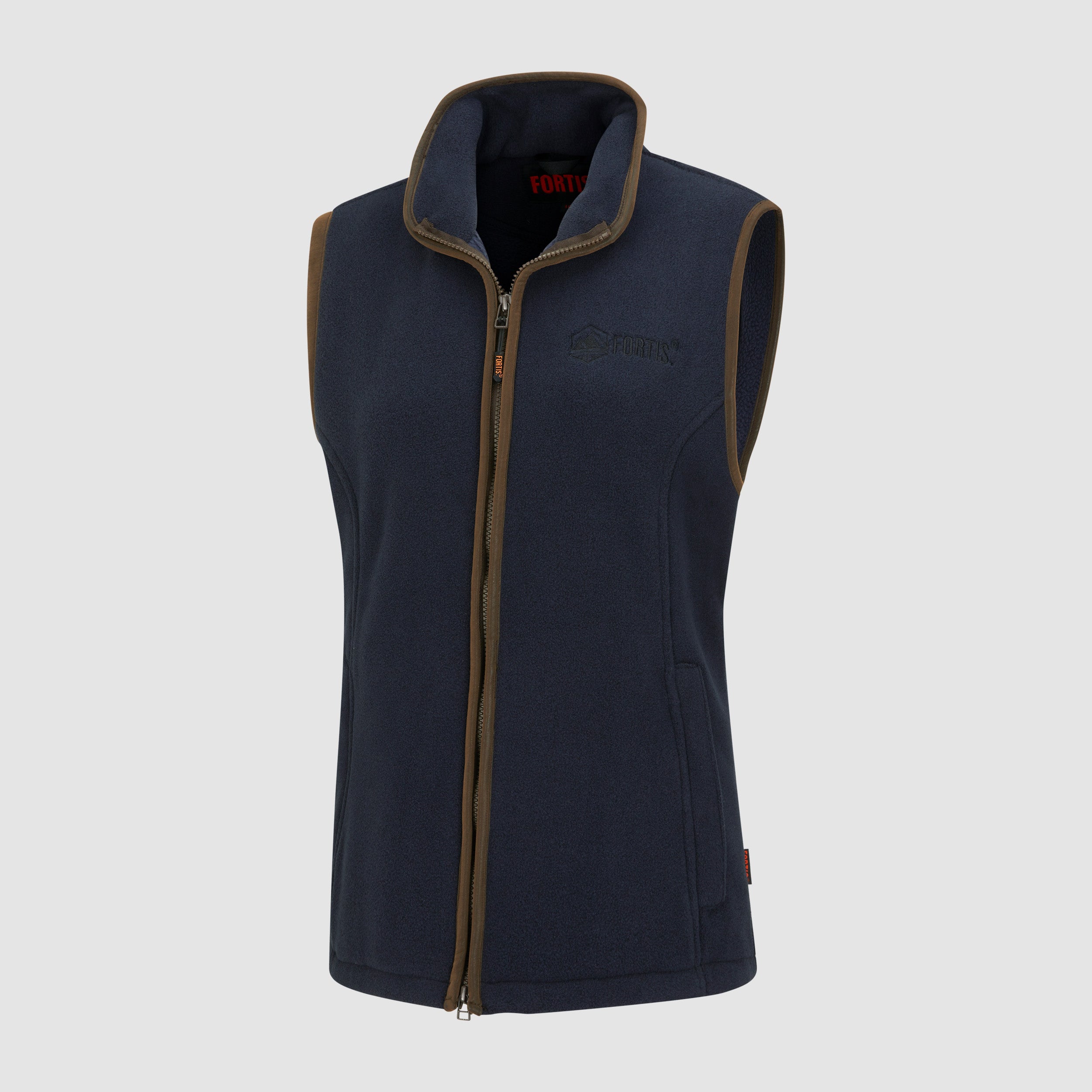 Womens Navy Vellus Fleece Gilet