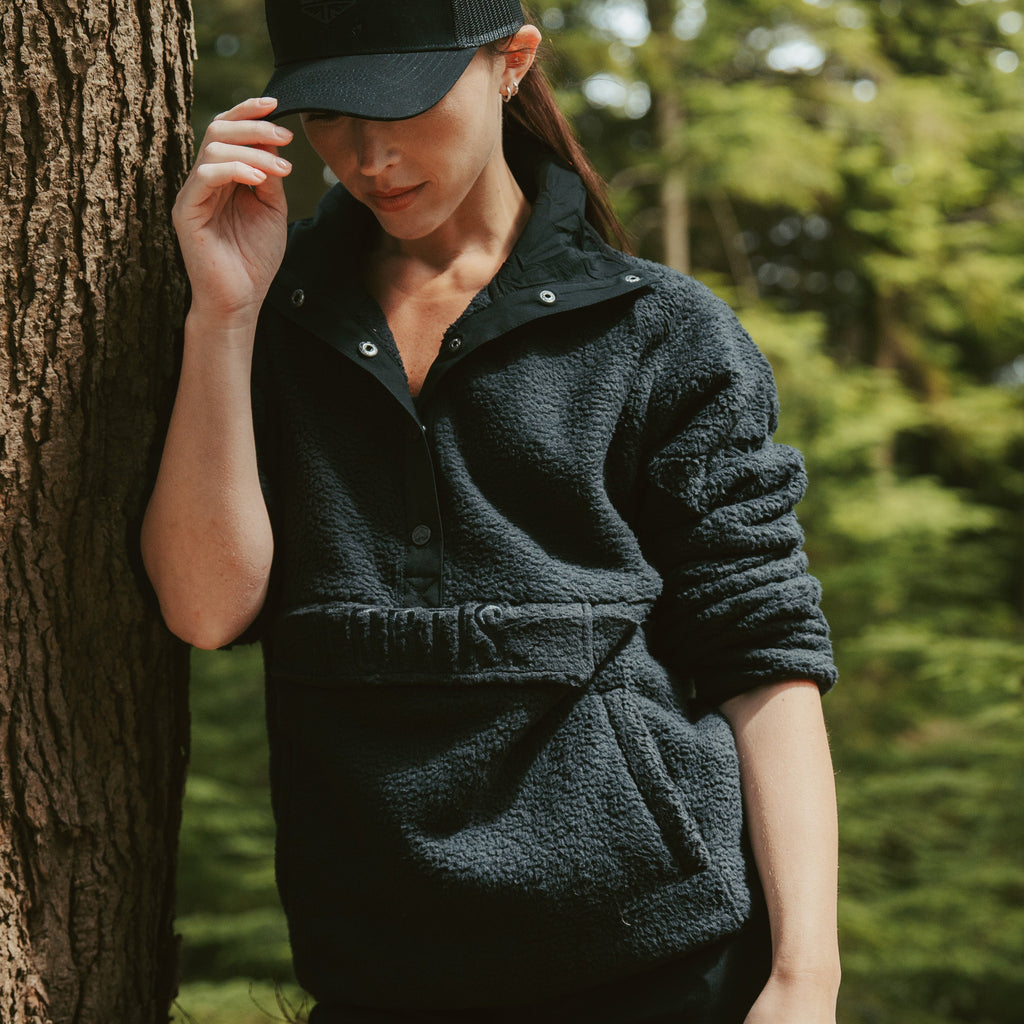 Womens Element Sherpa Jumper Black