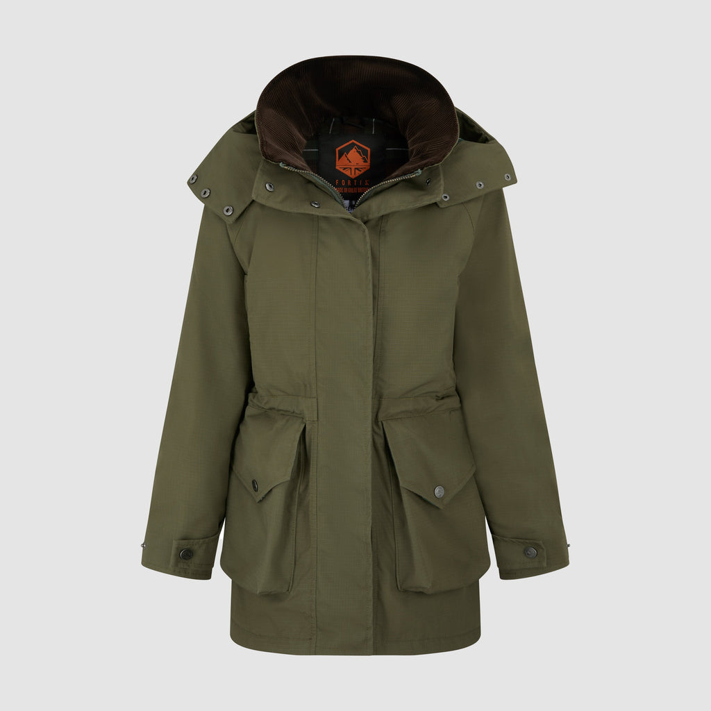 Womens Highland Coat Olive Green