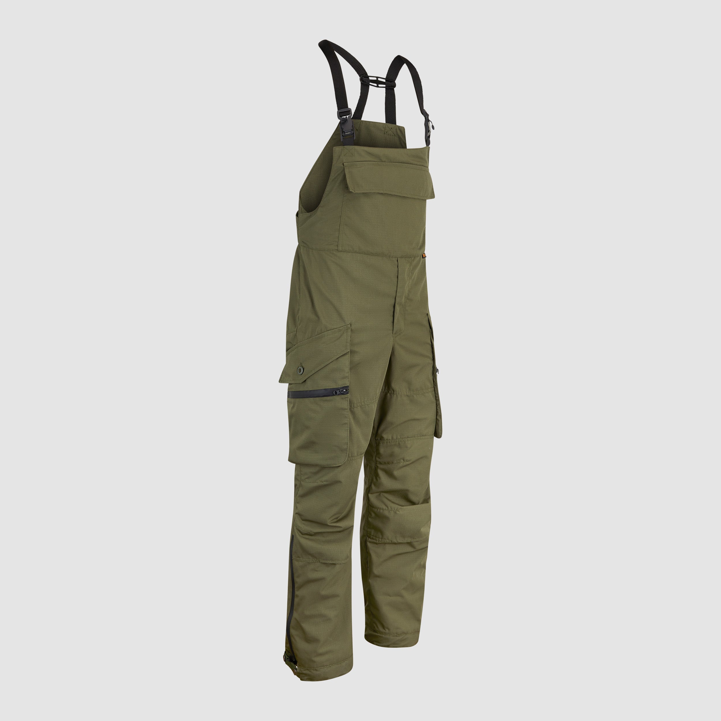 Mens Bib and Brace Olive Green