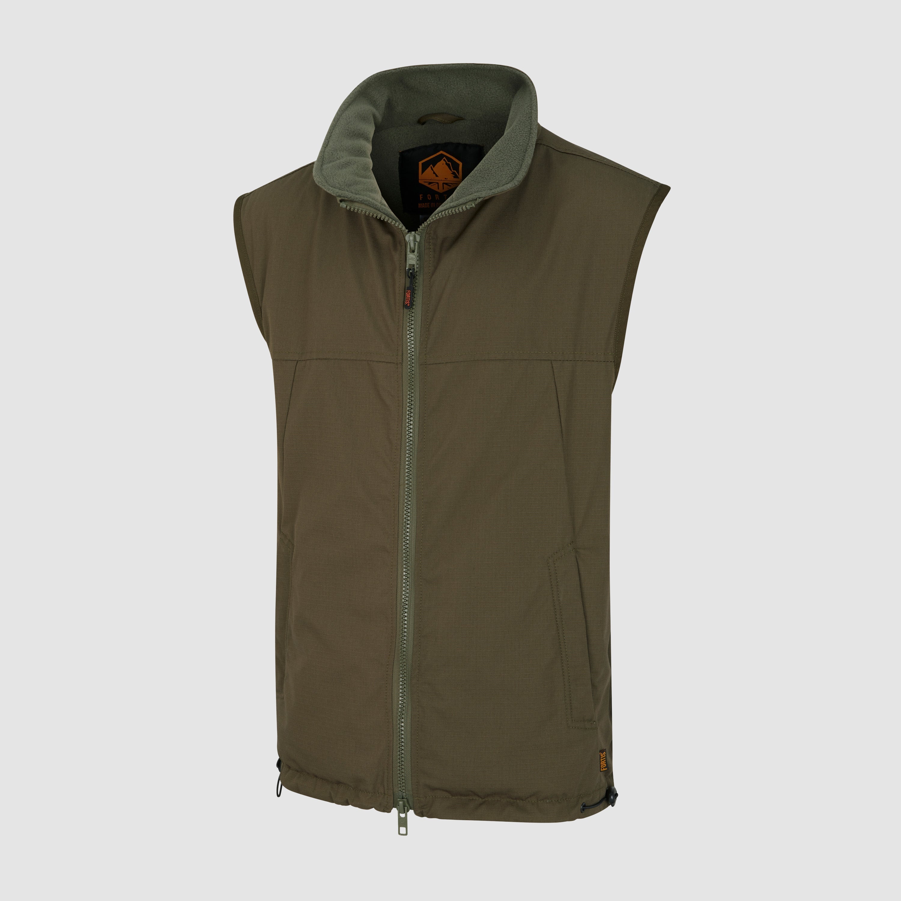 Mens Explorer Gilet Olive Green