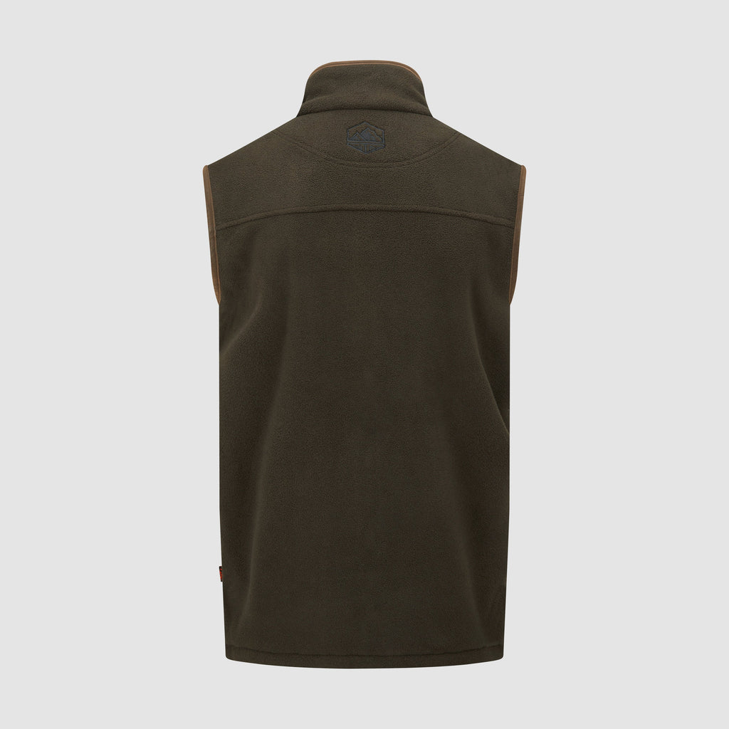 Mens Green Vellus Fleece Gilet