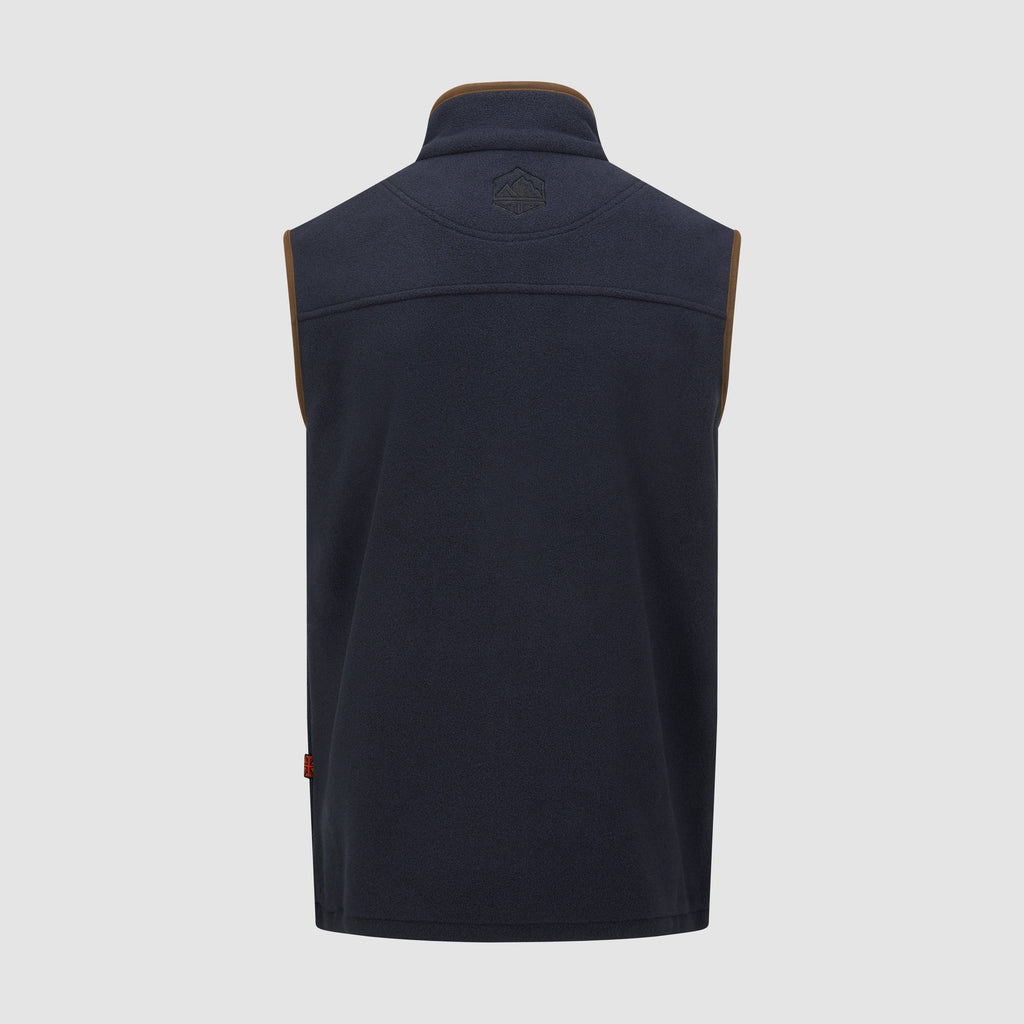 Mens Navy Vellus Fleece Gilet