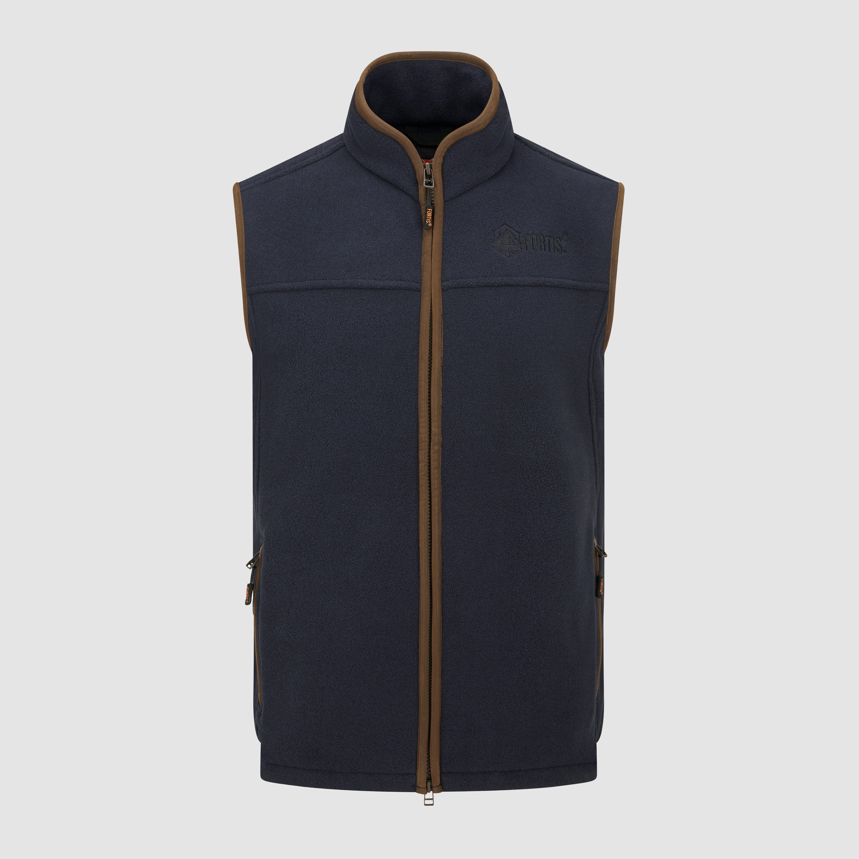 Mens Navy Vellus Fleece Gilet