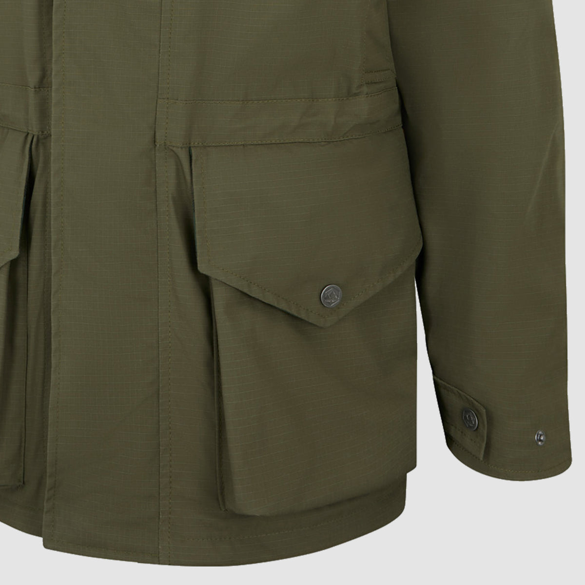 Mens Highland Coat Olive Green