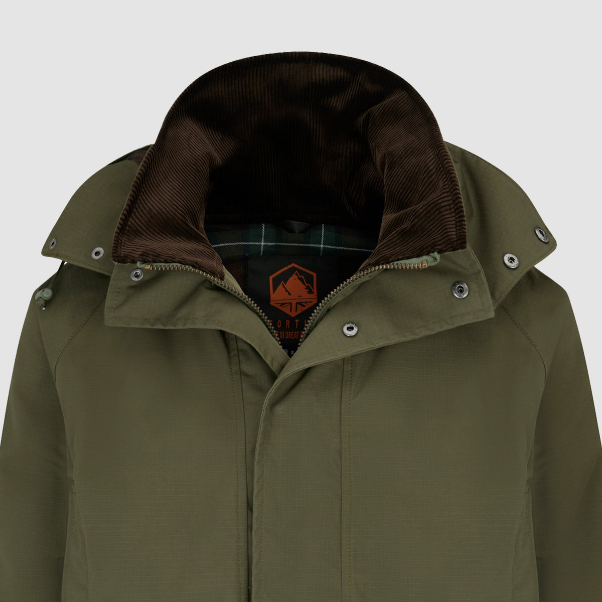 Mens Highland Coat Olive Green