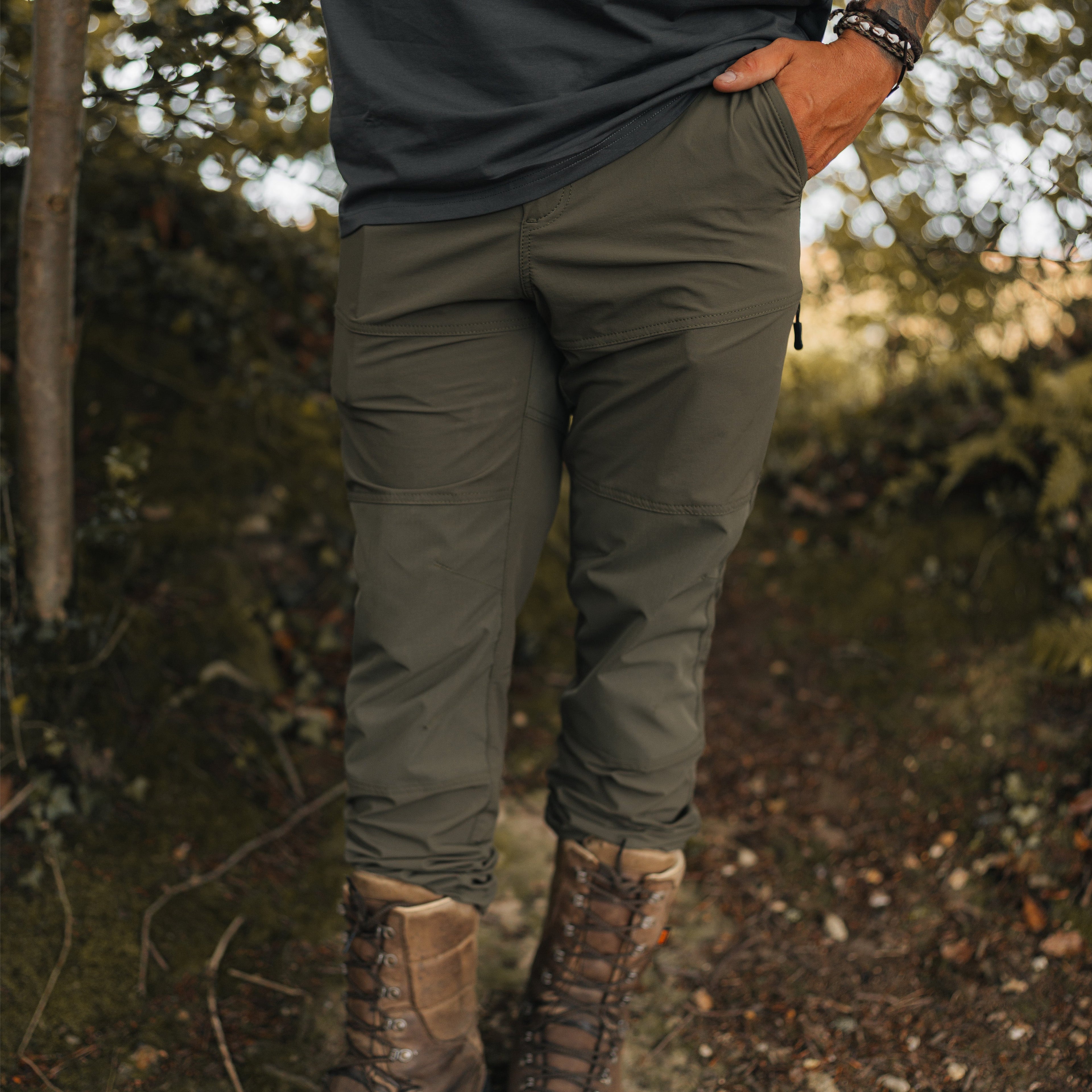 Mens Ranger Trousers Olive Green