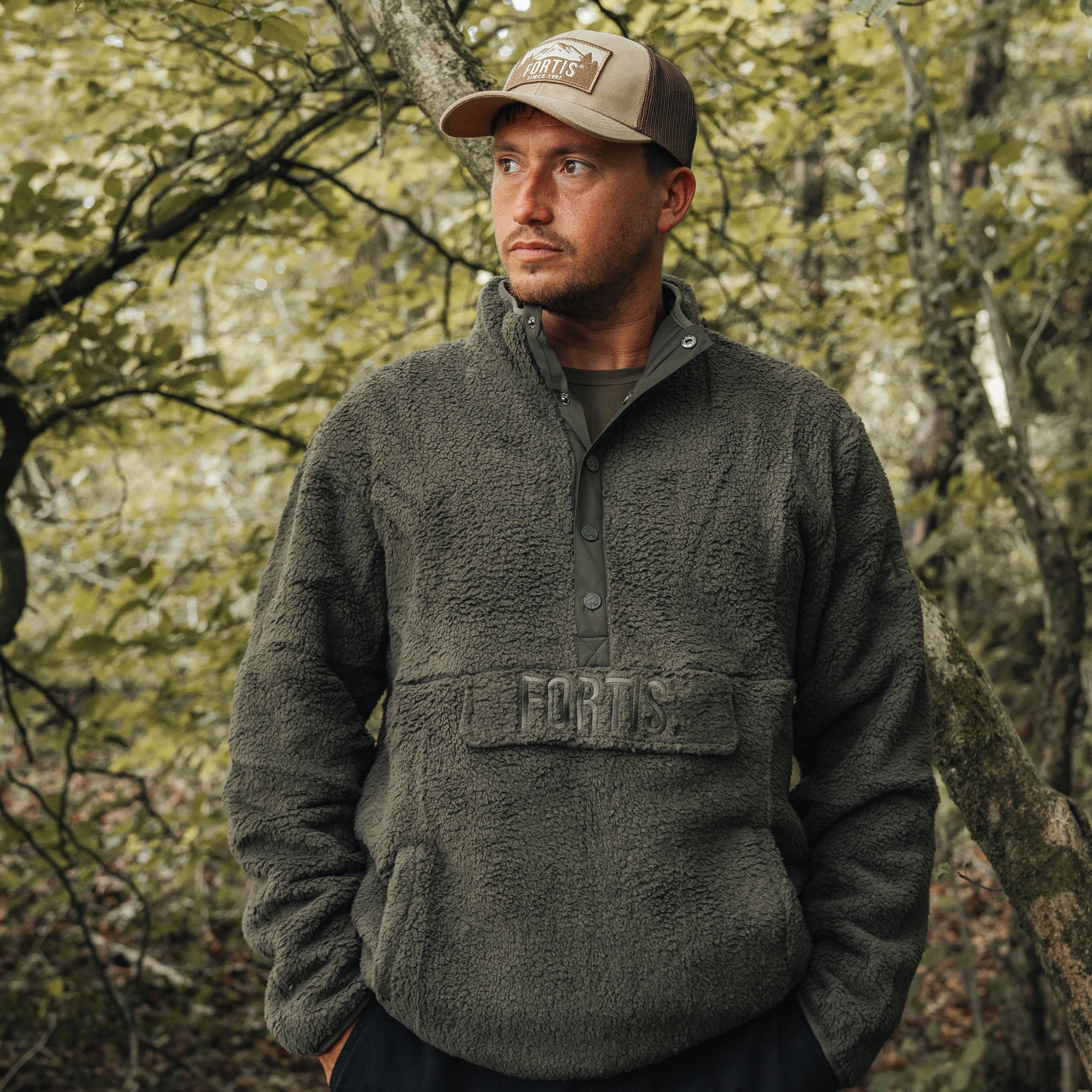 Mens Element Sherpa Jumper Green