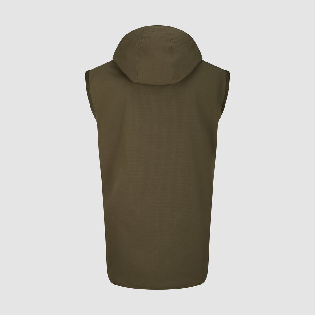 Mens Waterproof Explorer Gilet Olive Green