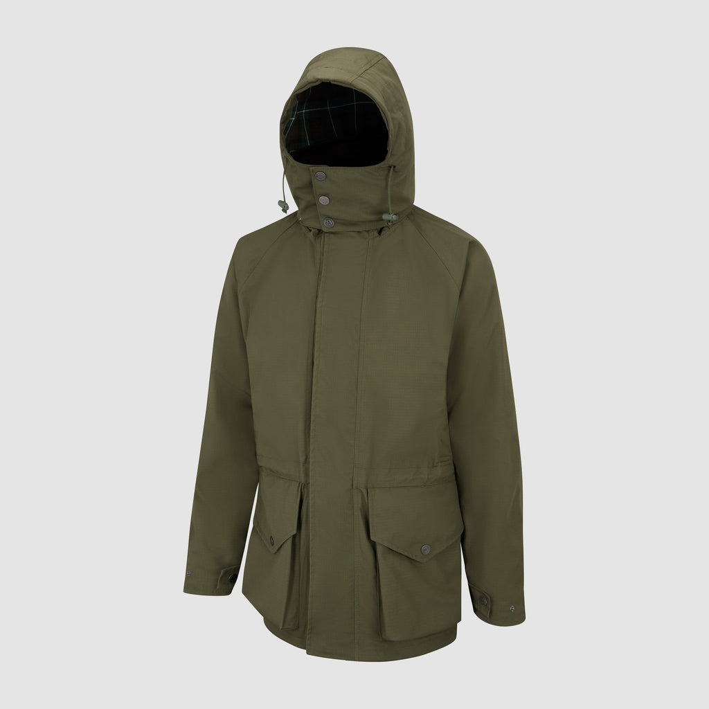 Mens Highland Coat Olive Green