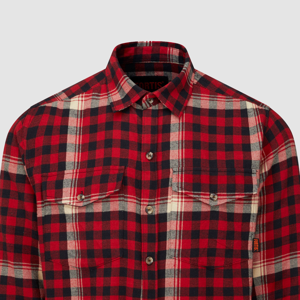 Ligna Checked Flannel Shirt Red
