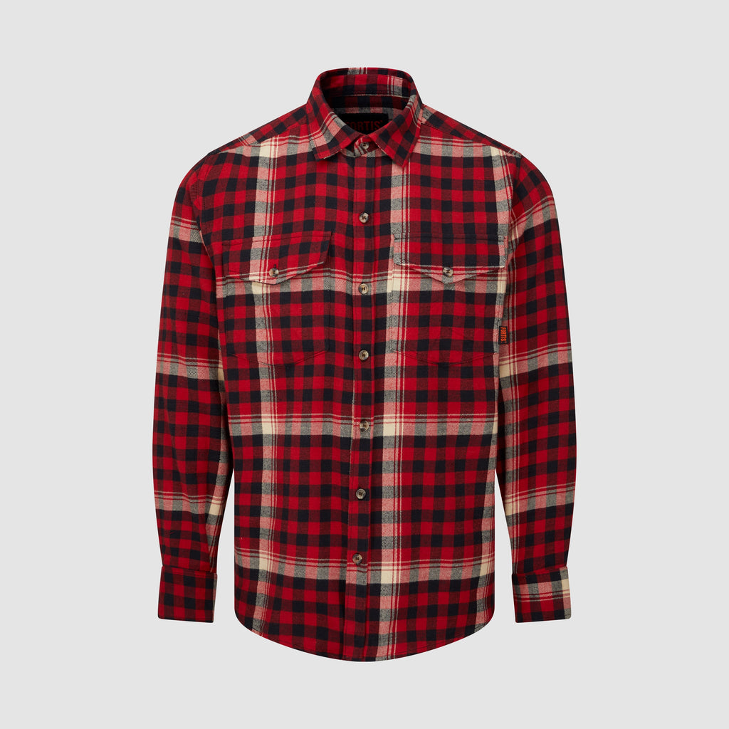Ligna Checked Flannel Shirt Red