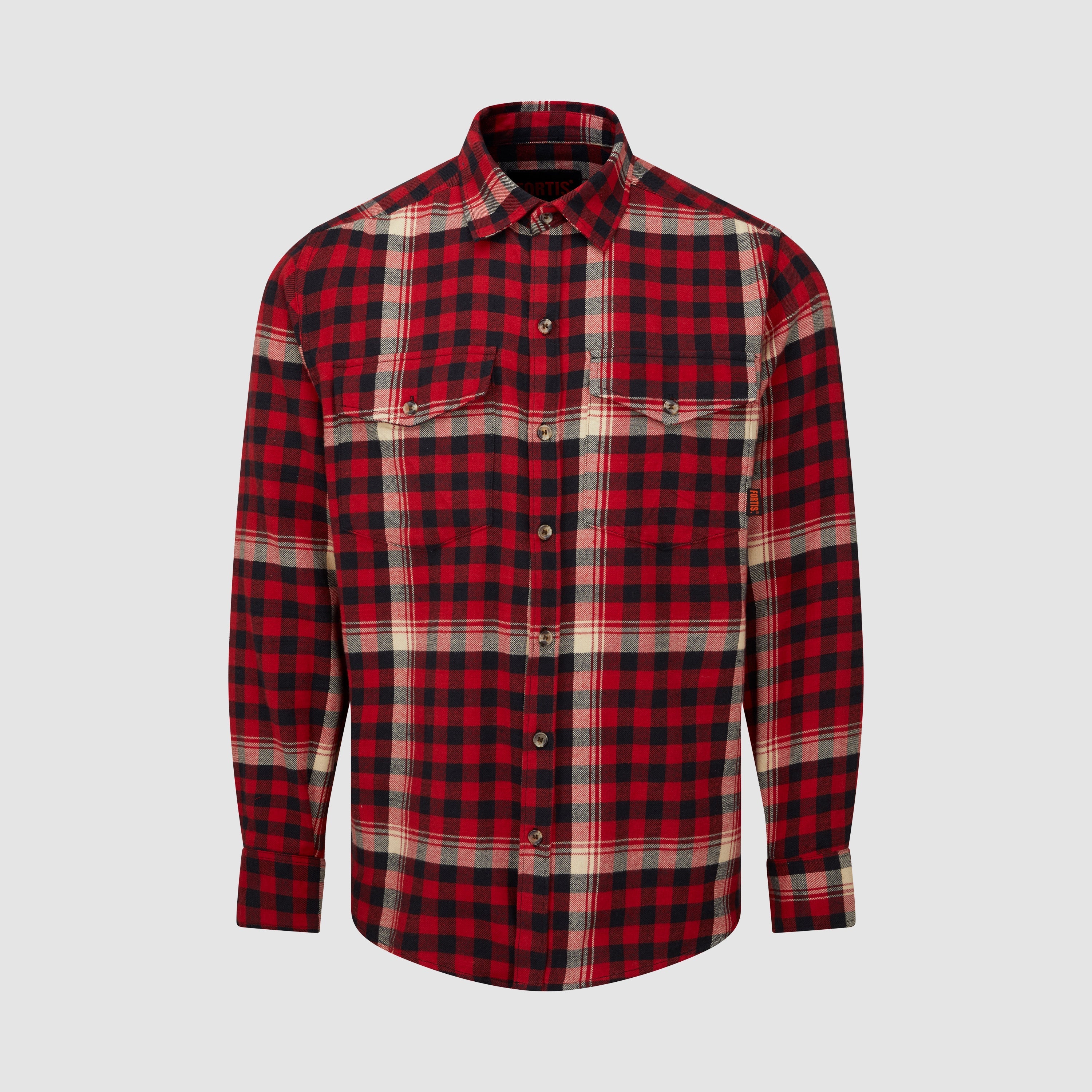 Ligna Checked Flannel Shirt Red