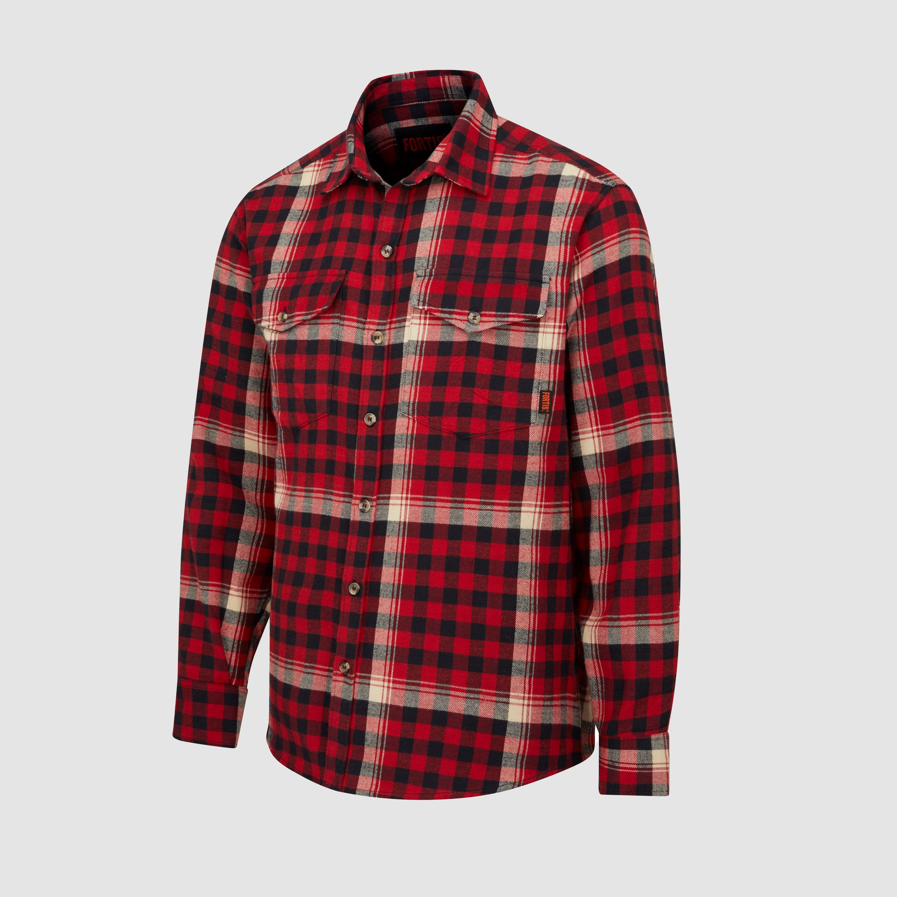 Ligna Checked Flannel Shirt Red