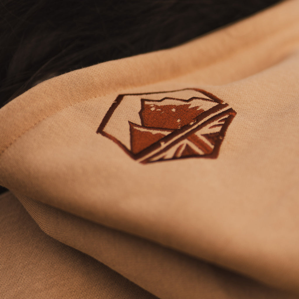 Terra Embroidered Hoodie Coyote