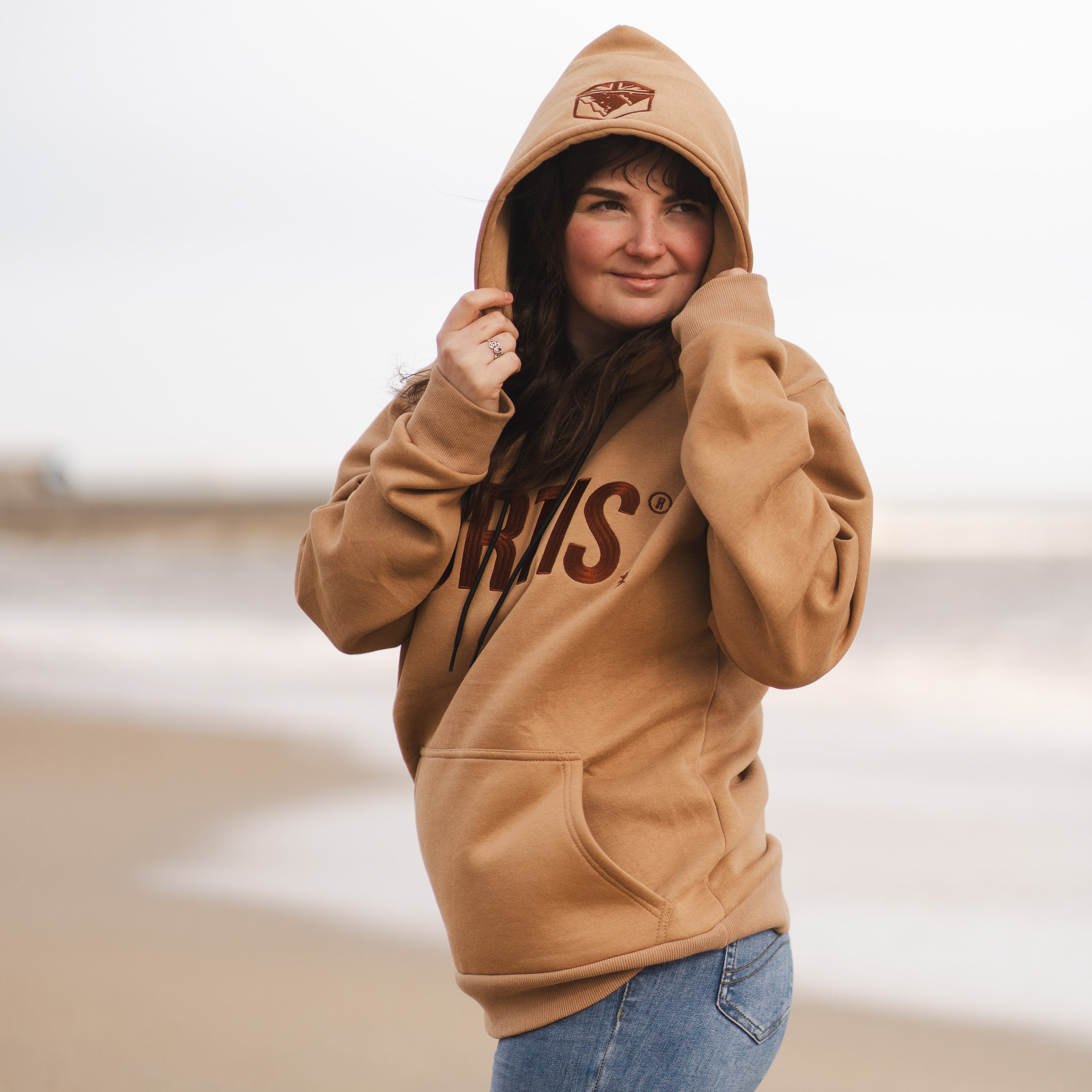 Terra Embroidered Hoodie Coyote