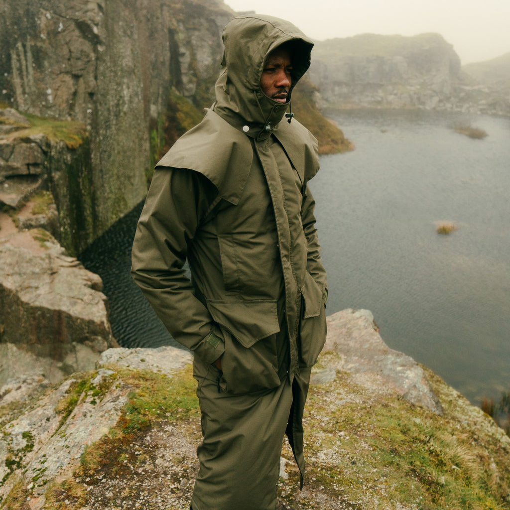 Unisex Stockmans Coat Olive Green