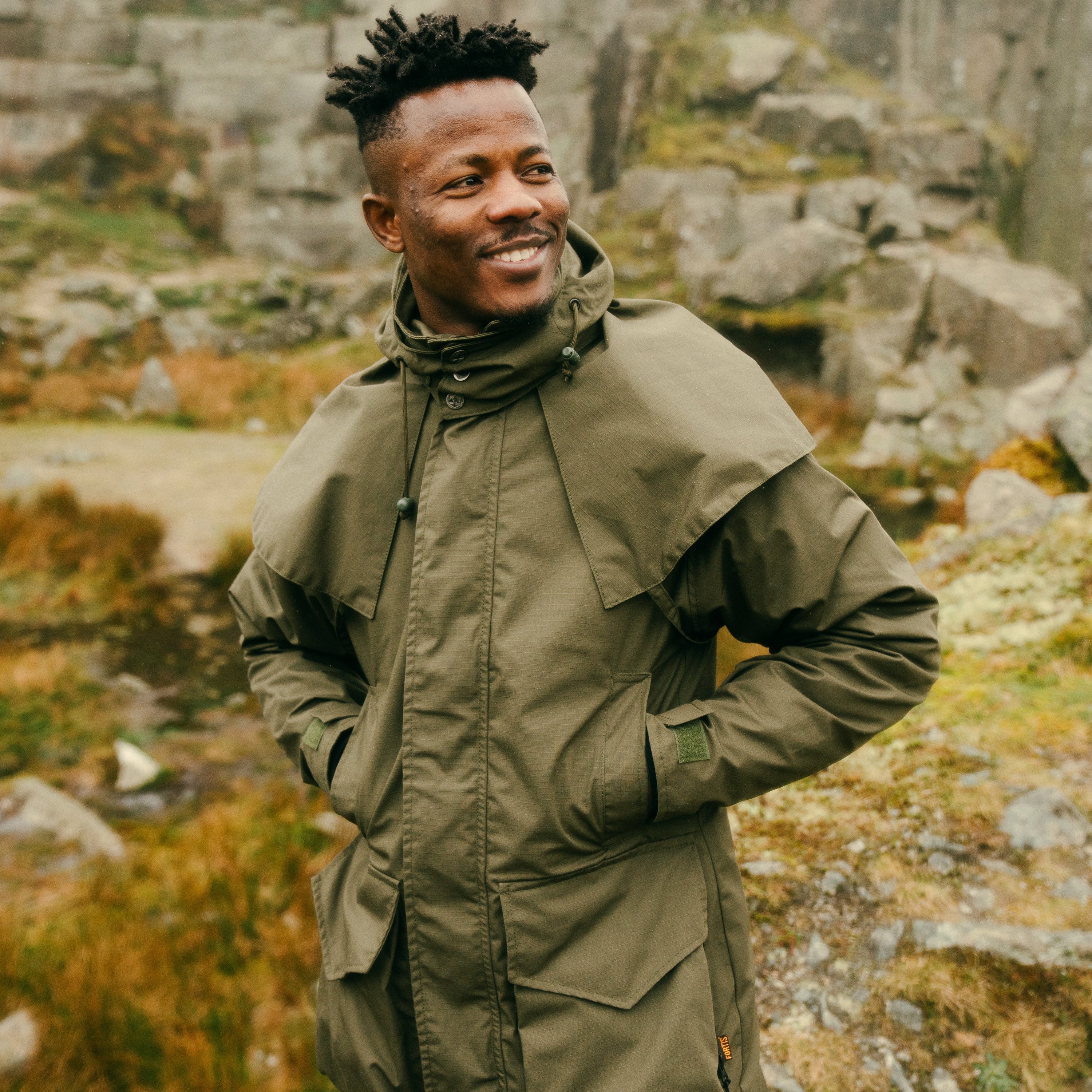 Unisex Stockmans Coat Olive Green
