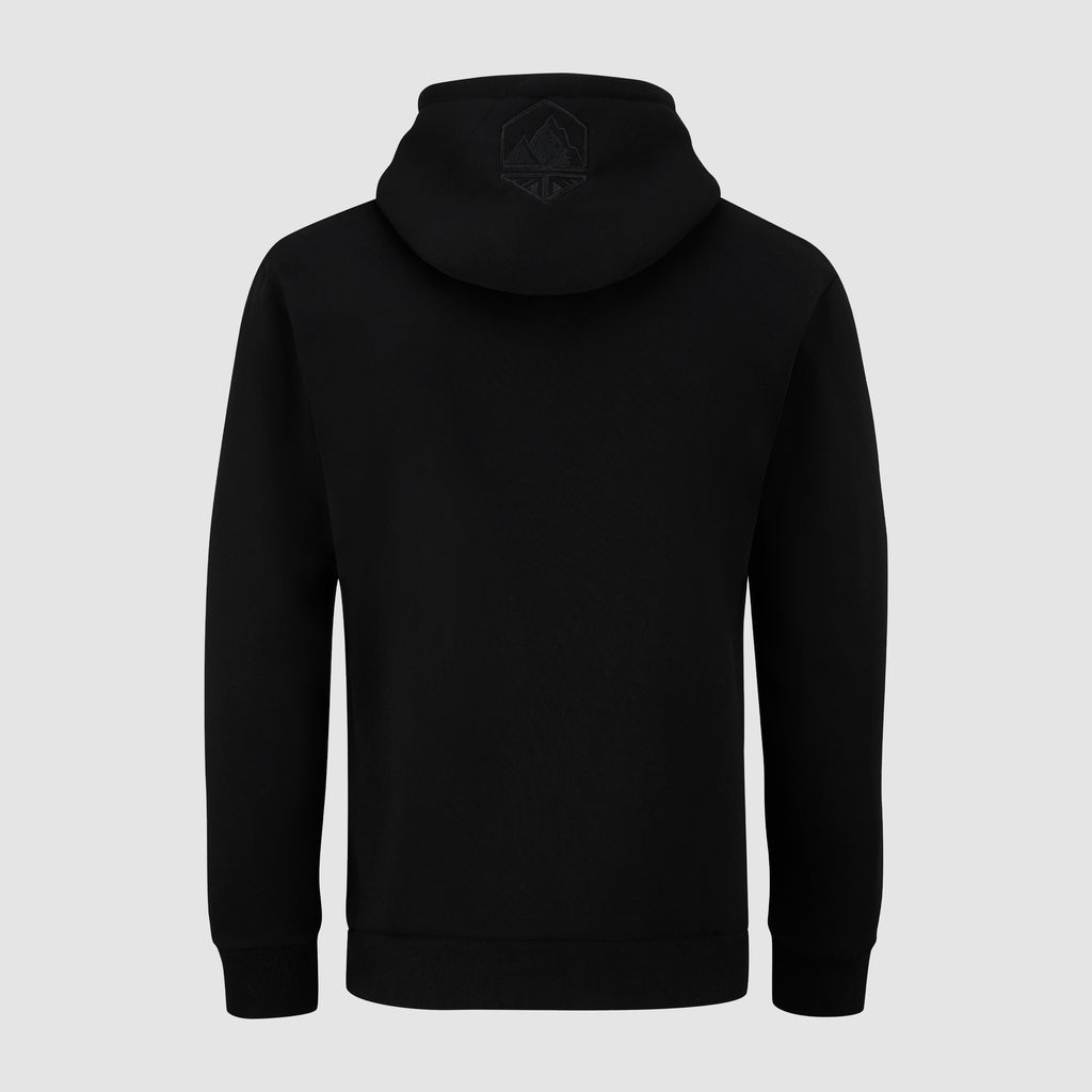 Terra Embroidered Hoodie Black