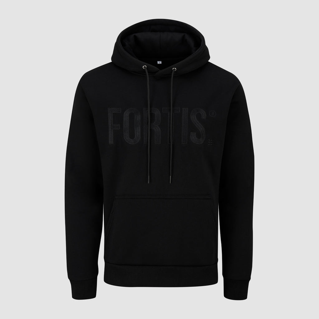 Terra Embroidered Hoodie Black